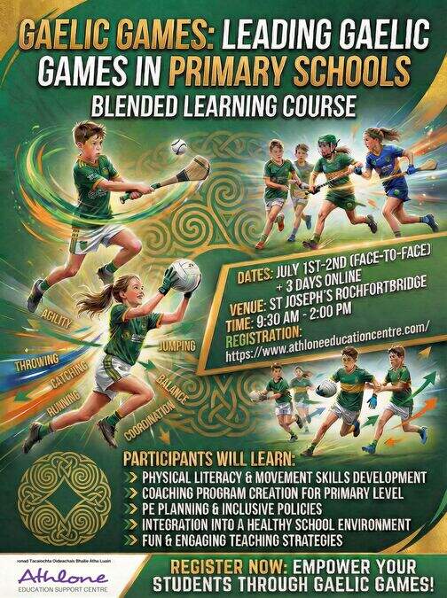 leading gaelic games summer course poster optimized 100
