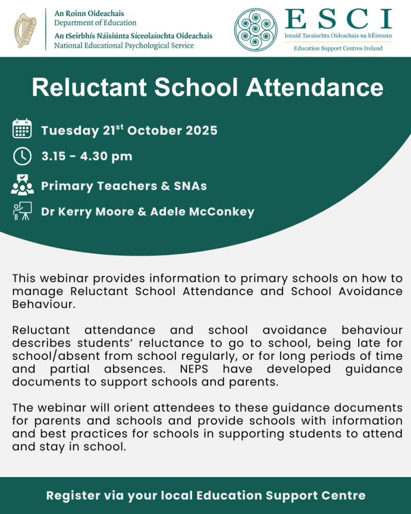 reluctant school attendance 21st oct p