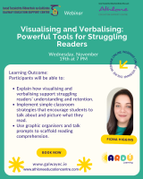 LC25-157A Visualising and Verbalising: Powerful tools for struggling readers