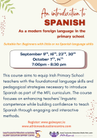 LC25-123A Introduction to Spanish as a modern foreign language in primary school (Session 5)