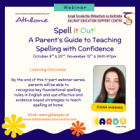 LC25-103A Spell it Out: A Parents' Guide to Teaching Spelling (a series of 4 sessions)