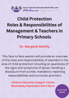 LC23-70A Child Protection: Roles and Responsibilities in Primary Schools