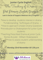 LC20-180A Junior Cycle English: The Teaching of Drama