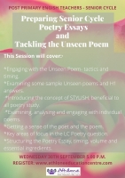 LC20-146A English Poetry at Leaving Cert Higher Level