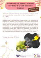 LC25-110A Braver than you believe - nurturing self-belief and growth mindset in children