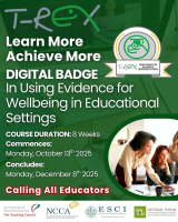 ESCI: TREX DIGITAL BADGE: In Using Evidence for Wellbeing in Educational Settings