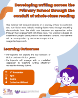 LC25-119A Developing writing across the primary school through the conduit of whole class reading