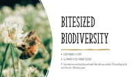 LC25-86A Bitesize Biodiversity Weekly Sesssions 