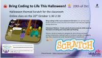 LC25-136A : Halloween Online Scratch Class for the Classroom (Teachers and Students)